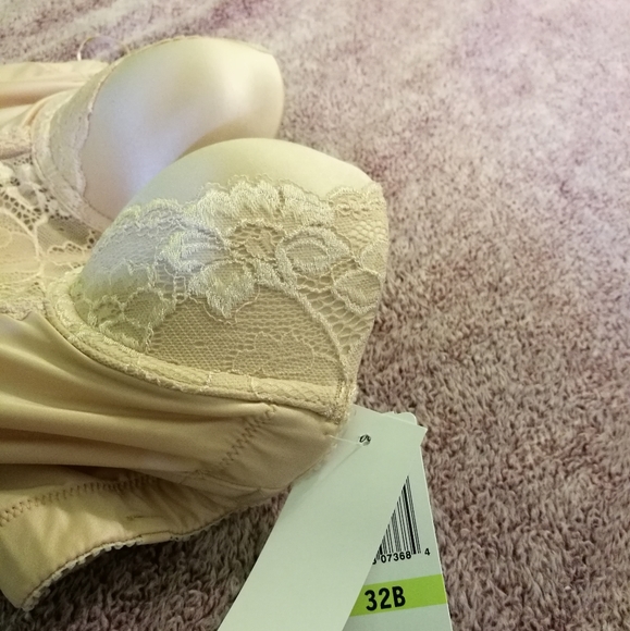 NWT 32B Beige Lace Padded Wedding Bustier - Picture 4 of 8
